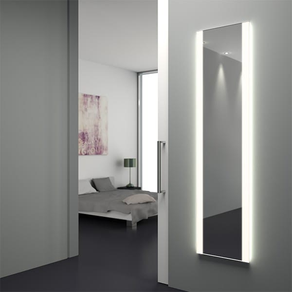.de: SKERITO Ganzkörper-Spiegel, LED, für Garderoben, 50 x